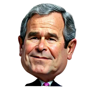 George Bush Caricature Png Byu PNG Image