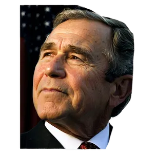 George Bush Official Portrait Png Tjm35 PNG Image