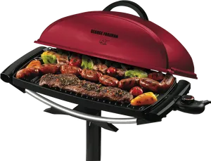 George Foreman Grillwith Food PNG Image