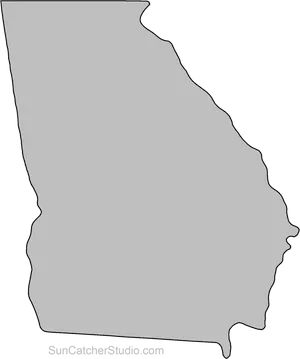 Georgia State Outline PNG Image