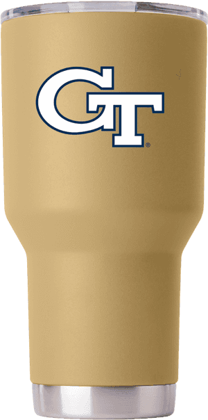 Georgia Tech 30 Oz Gold Tumbler - Georgia Tech, HD Png Download PNG image with transparent background