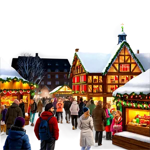 German Christmas Market Scene Png 06112024 PNG Image