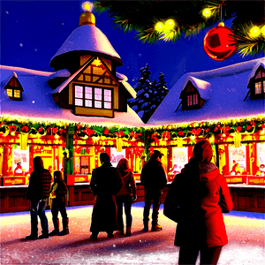 German Christmas Market Scene PNG 21 PNG image with transparent background