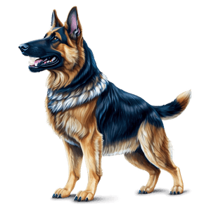 German Shepherd Adult PNG oga PNG image with transparent background