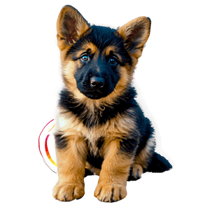 German Shepherd Puppy PNG tue PNG image with transparent background