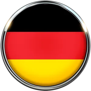 Germany Flag Button Design PNG Image