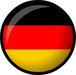 Germany Flag Button Graphic PNG Image