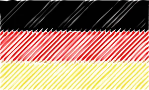 Germany Flag Scribble Art PNG Image