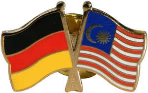 Germany Malaysia Friendship Pins PNG Image