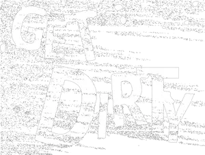 Get Dirty Text Design PNG Image