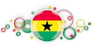 Ghana_ Flag_ Abstract_ Artwork PNG image with transparent background