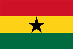 Ghana National Flag PNG image with transparent background