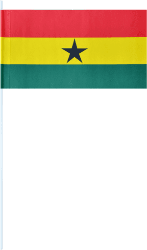 Ghana National Flag PNG image with transparent background