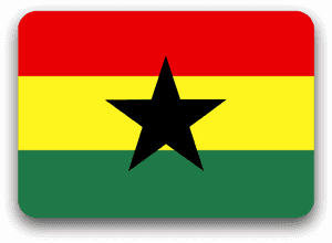 Ghana National Flag PNG image with transparent background