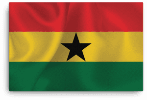 Ghana National Flag PNG image with transparent background