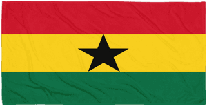 Ghana National Flag PNG image with transparent background