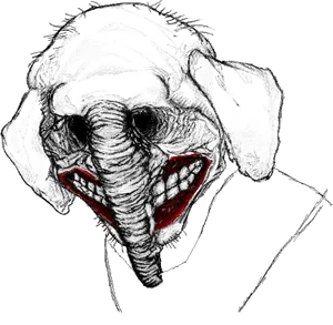 Ghastly_ Skull_ Illustration.png PNG Image