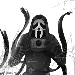 Ghostface Camera Selfie D B D Artwork PNG image with transparent background