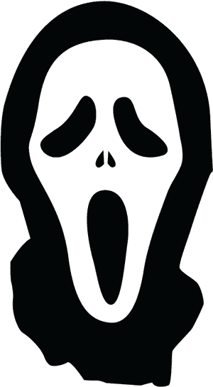 Ghostface Decal Sticker Jason Voorhees Freddy Krueger - Scream Mask, HD Png Download PNG image with transparent background