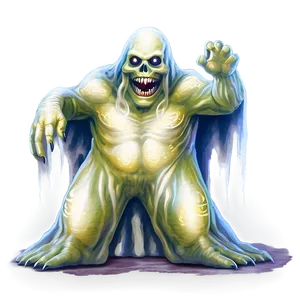 Ghostly Monster Art Png 5 PNG Image