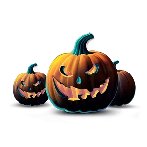 Ghostly Scary Pumpkin Scene Png 44 PNG Image