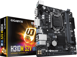 Gigabyte H310m S2v Micro Atx Lga1151 Motherboard, HD Png Download PNG image with transparent background
