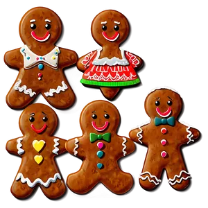 Gingerbread Family Png 05212024 PNG Image