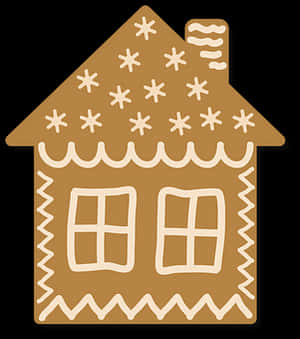 Gingerbread House Icon PNG image with transparent background