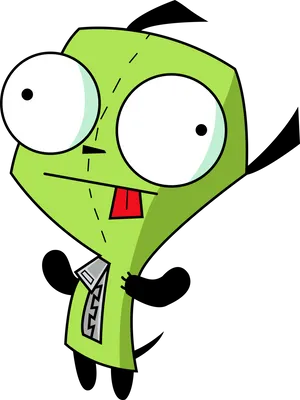 Gir Cartoon Character Standing PNG Image