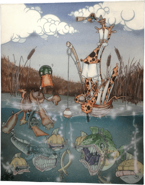 Animation Cartoon Art Acrylic Painting Animal Characters - Acrylic Painting Animation PNG image with transparent background