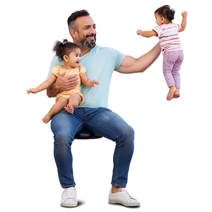 Girl Dad Fun Times Png Hfk PNG Image