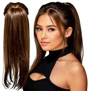 Girl Hair Ponytail Png Ier24 PNG Image