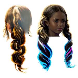 Girl Hair Side View Png Irr89 PNG Image