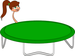 Trampoline Clipart Transparent Jumping On Trampoline - Transparent Jumping On Trampoline, HD Png Download PNG