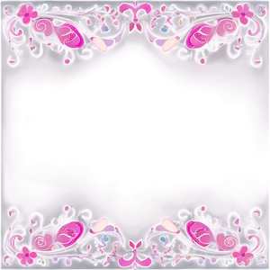 Girly Cute Border Png Yxj18 PNG Image