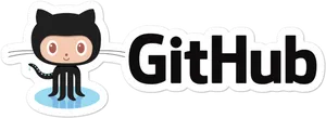 Git Hub Logo Octocat Character PNG Image