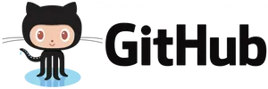 Git Hub Logo Octocat Character PNG Image