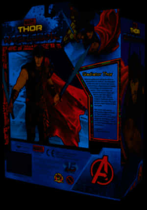 Gladiator Thor Action Figure Packaging PNG with transparent background