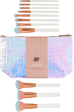 Glam Grace Makeup Brush Set PNG image with transparent background