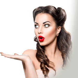 Glamorous Retro Makeup Look.png PNG image with transparent background