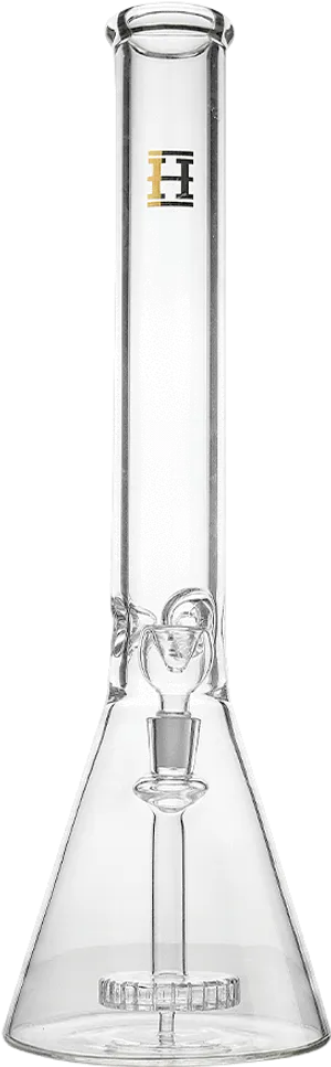 Glass Bongwith Logo PNG Image