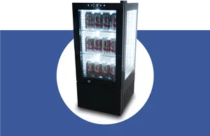 Glass Door Beverage Refrigerator PNG Image