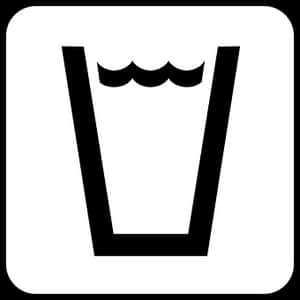 Glass Icon Simple Blackand White PNG
