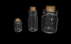 Glass Jars With Corks PNG