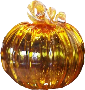 Glass Pumpkin Decoration PNG Image