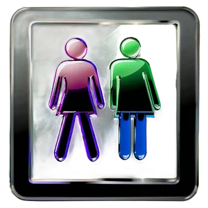 Glass Restroom Sign Png 67 PNG Image