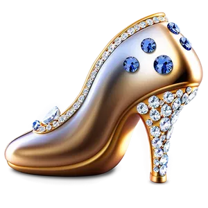 Glass Slipper With Diamond Accents Png 06132024 PNG Image