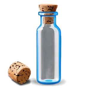 Glass Vial With Cork Png Vuq19 PNG Image