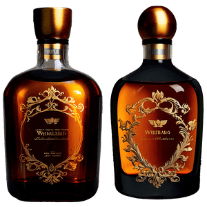 Glass Whiskey Bottle PNG qrc PNG