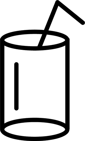 Glass With Straw, HD Png Download PNG
